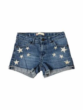 Levi's Blue Denim Shorts with White Star Print